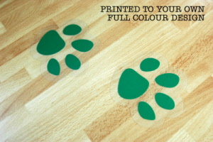 Example - Paw Print Floor Stickers