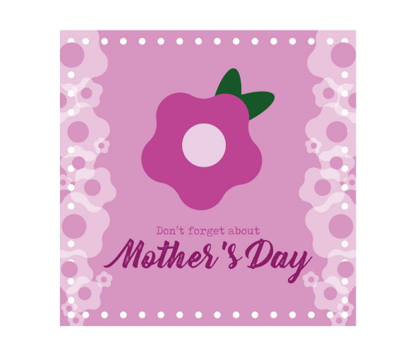 500mm x 500mm Don't Forget Mothers Day - Indoor Floor Stickers / Graphics