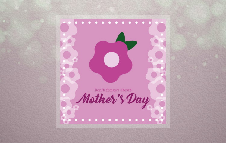 500mm x 500mm Don't Forget Mothers Day - Indoor Floor Stickers / Graphics