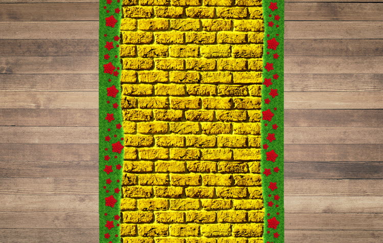 1000mm x 1000mm Yellow  Brick  Road Indoor Heavy Duty 