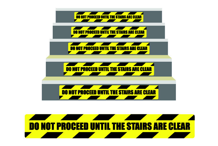 Do Not Proceed Icon Keep Your Distance - Indoor Floor Stickers / Graphics